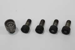 Audi A3 8P Set of 4 Locking Wheel Bolts with Key Code B 4F0698139C802 (Item #397520) 