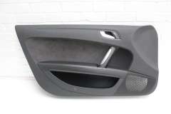 Audi TT 8J Mk2 NS Left Door Card Black Alcantara Extended Leather  8J2867103C (Item #414237) 