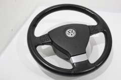 VW EOS 1F Black Leather 3 Spoke Multifunctional Steering Wheel 1Q0419091K (Item #402664) 