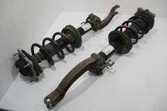 Audi A7 4G A6 C7 4 Cylinder Pair Front Springs Shocks 4 Orange 4G0413031N (Item #425285) 
