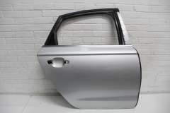 Audi A6 C7 Saloon Rear OS Right Door Skin Ice Silver LX7W 4G5833052 (Item #409104)