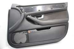 Audi A8 D3 OS Right Front Black Door Card Alcantara Insert 4E2867104E (Item #415005) 