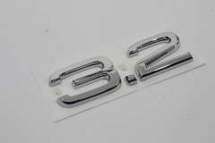 Audi Q5 8R 3.2FSi V6 Logo Boot Badge Inscription New Genuine 8R08537432ZZ (Item #422296) 