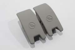 Audi E-Tron Pair Isofix Slot Trim Covers Flint Grey New Genuine 4KE887187JD1 (Item #417382) 