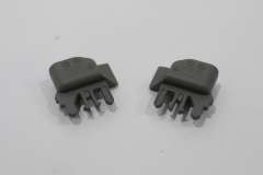 Audi A5 F5 Roller Blind Luggage Cover Clips Pair Rock Grey New 4K9868954MG6 (Item #420222) 