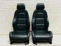 Audi TT 8N Mk1 Coupe Heated Steppe Green Leather Front Rear Seats 8N0881775A (Item #421240) 