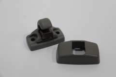 Audi A8 D2 Sun Visor Hook Clip Platinum Light Grey 3B0857561A (Item #425257) 