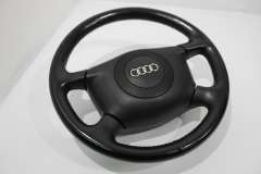 Audi A8 D2 PF A6 C5 A4 B5 4 Spoke Black Leather Steering Wheel  4B0419091S (Item #425581) 