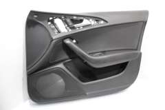 Audi A6 C7 Front OS Right Soul Black Door Card Leather Insert 4G2867104B (Item #426407)