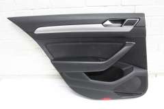 VW Passat B8 Saloon Rear NS Left Black Cloth Door Card 3G5867211AC (Item #426696) 