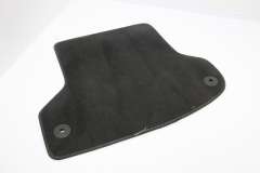 Audi A3 8P Rear OS Right Floor Mat Soul Black Silver Piping 8P0864450 (Item #429420)