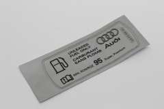 Audi A1 8X A3 8P TT 8J Fuel Filler Flap Sticker Petrol New Genuine 8J0010508AM (Item #436867)