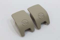 Audi Q5 FY Pair Isofix Slot Trim Covers Atlas Beige Cream  New Genui 80A887187CE3 (Item #438866) 