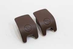 Audi Q5 FY Pair Isofix Slot Trim Covers Nougat Brown New Genuine 80A8871875E0 (Item #439095) 
