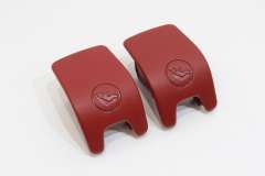 Audi Q5 FY Pair Isofix Slot Trim Covers Magma Red New Genuine 80A887187P70 (Item #439097) 