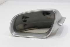 Audi A8 D3 NS Left Door Wing Mirror Cover Housing Light Silver LY7W 4E0857507 (Item #442420) 