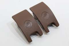 Audi A4 B8 Pair Isofix Slot Trim Covers Cinnamon Brown New Genuine 8T0887187Z99 (Item #444508)