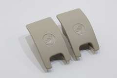 Audi A4 B8 Pair Isofix Slot Trim Covers Linen Beige New Genuine 8T0887187Y22 (Item #444516)