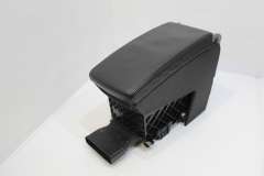 VW Passat B7 Black Centre Console Leather Armrest 3C0864211B (Item #451036) 