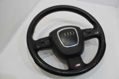 Audi S8 D3 Black Leather Multi Function Tiptronic Steering Wheel 4E0419091CF (Item #446537) 