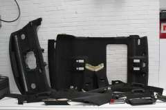 Audi S8 A8 D3 SWB Black Alcantara Roof Head Lining Upper Pillars 4E0867505AJ (Item #446757) 