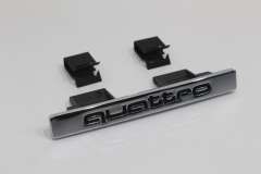 Audi A4 B5 Quattro Grill Badge Logo Inscription With Clips New 8D08537362ZZ (Item #449435)