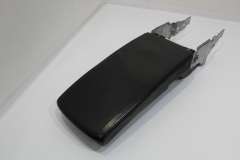 VW Passat B7 Black Centre Console Leather Armrest with Phone Cradle 3C0864211B (Item #452779)