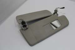 VW Passat B6 OS Right Twin Sun Visor with Vanity Mirror Pearl Grey 1K0857552AC (Item #452981)