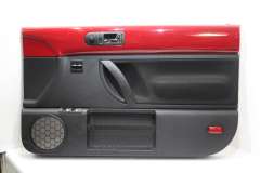 VW Beetle 9C Front OS Right Black and Red Door Card Panel 1C2868108E (Item #465926) 