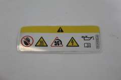 VW Passat B8 Engine Bay Warning Sticker New 701010002AA (Item #463410) 