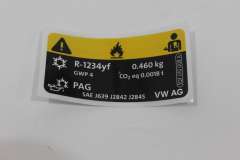 VW Beetle Air Conditioning Sticker Decal New Genuine 5QF010008A (Item #463411) 