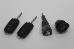VW Polo MK5 6R Door Ignition Lock and Flip Keys 5K0837202Q (Item #463754) 