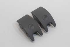 Audi Q7 4M Pair Isofix Slot Trim Cover Rotor Grey New Genuine 4M0887187LV8 (Item #466010) 