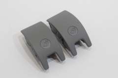 Audi Q7 4M Pair Isofix Slot Trim Cover Rock Grey New Genuine 4M0887187MG6 (Item #466014) 