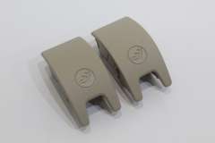 Audi Q7 4M Pair Isofix Slot Trim Cover Pistachio Beige New Genuine 4M0887187SF3 (Item #466019) 