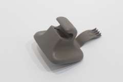 VW Golf Mk5 Sun Visor Hook Clip Latte Brown Grey New Genuine 1K0857561B28U (Item #469540) 