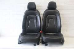 Audi A4 B8 Saloon Black Milano Leather Front Seats 8K0881405BB (Item #469968) 
